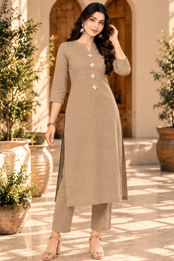 Beige_Straight_Fit_Kurta_Set_for_Women