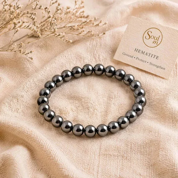 Silver_Hematite_Stone_Beaded_Grounding_Bracelet_For_Unisex