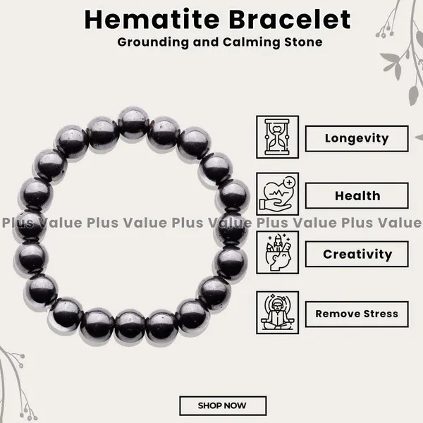 Silver_Hematite_Stone_Beaded_Grounding_Bracelet_For_Unisex