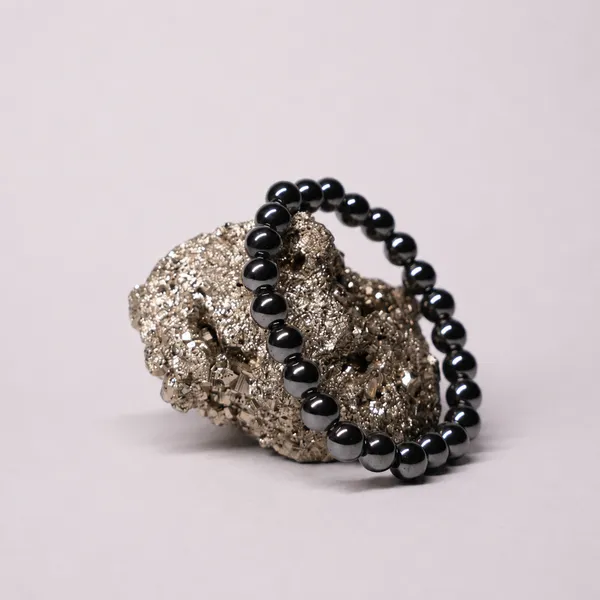 Silver_Hematite_Stone_Beaded_Grounding_Bracelet_For_Unisex
