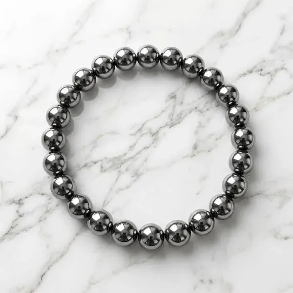 Silver_Hematite_Stone_Beaded_Grounding_Bracelet_For_Unisex