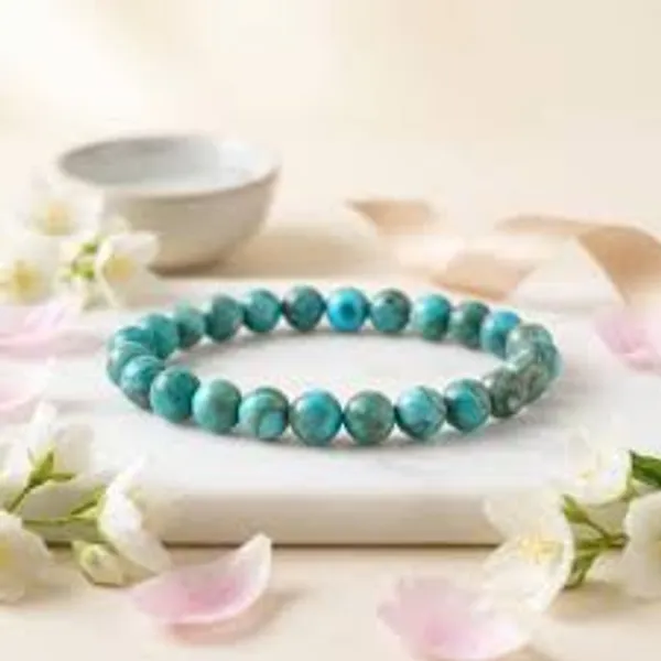 Blue_African_Turquoise_Gemstone_Bracelet_For_Unisex