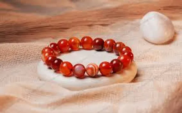 Red_Carnelian_Gemstone_Beaded_Stretch_Bracelet_For_Unisex