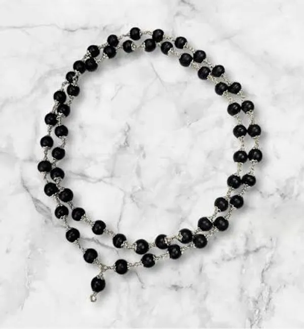 Silver_Capped_Karungali_Ebony_Wood_108_Beads_Mala