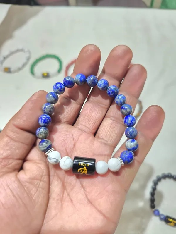 Blue_Gemstone_Tula_Libra_Zodiac_Bracelet_For_Unisex