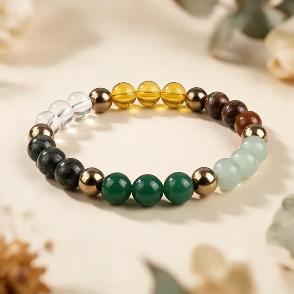 Multicolour_Gemstone_Beaded_Dhan_Yog_Bracelet_For_Unisex