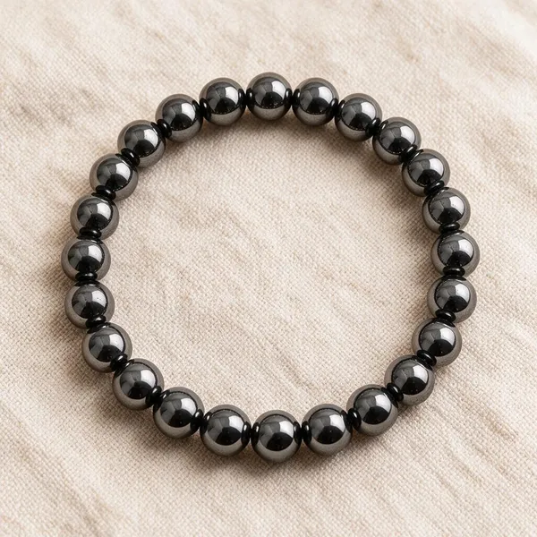 Silver_Hematite_Stone_Beaded_Grounding_Bracelet_For_Unisex
