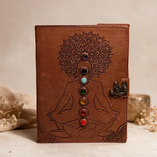 Brown_Leather_Seven_Chakra_Notebook_With_Metal_Lock