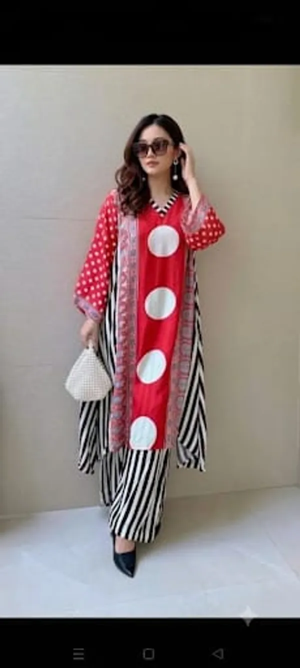 Red_Rayon_Cotton_Printed_Kurta_Palazzo_Set_For_Women