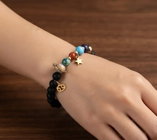 Black_Alloy_Beaded_Planetary_Charm_Bracelet_For_Women