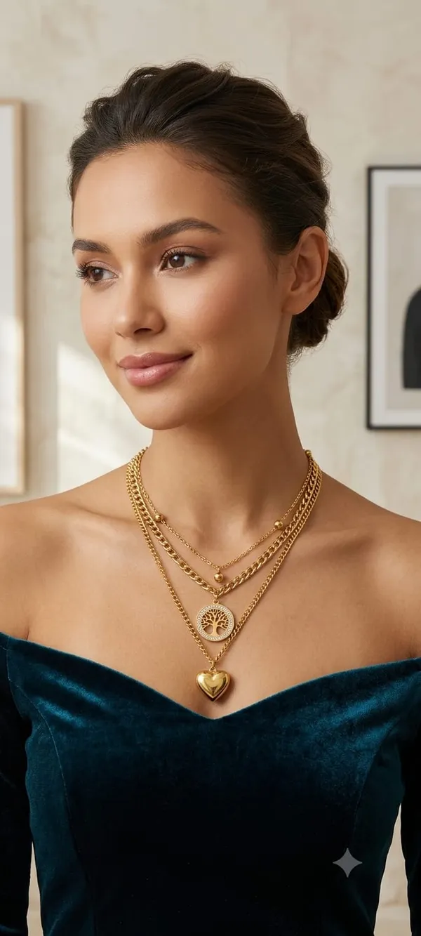 Gold_Tone_Alloy_Layered_Tree_Of_Life_Pendant_Necklace_For_Women