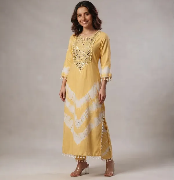 Yellow_Cotton_Blend_Printed_Straight_Kurta_For_Women