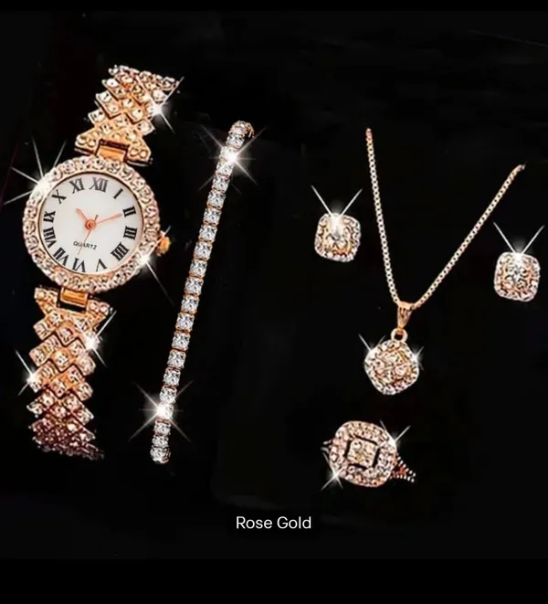 Rose_Gold_Alloy_Embellished_Watch_And_Jewellery_Set_For_Women