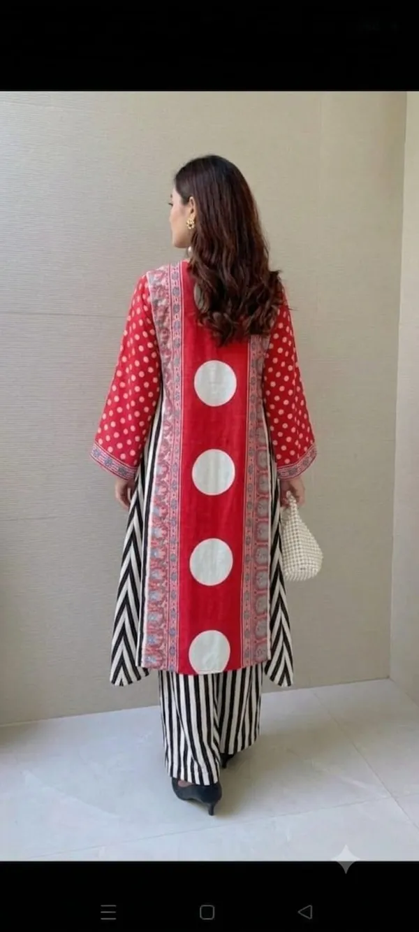 Red_Rayon_Cotton_Printed_Kurta_Palazzo_Set_For_Women