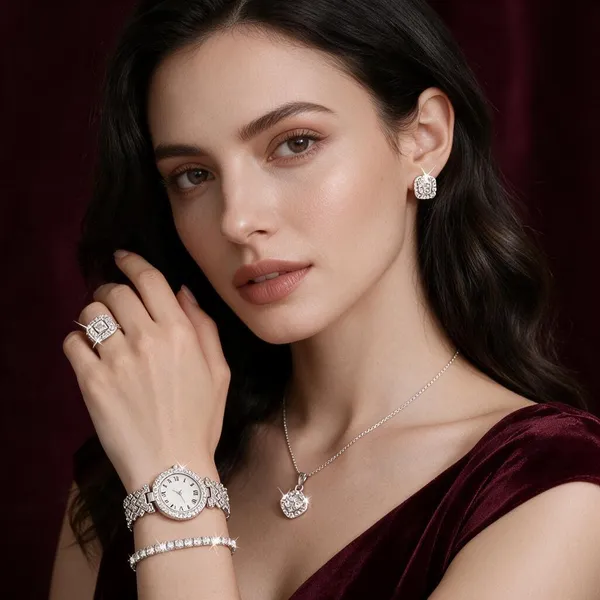 Silver_Stainless_Steel_Analog_Watch_And_Jewellery_Set_For_Women