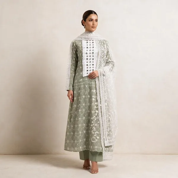 Sage_Green_Cotton_Blend_Embroidered_Straight_Kurta_Set_For_Women
