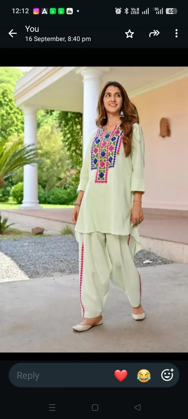 Green_Cotton_Rayon_Embroidered_Straight_Kurta_Set_For_Women