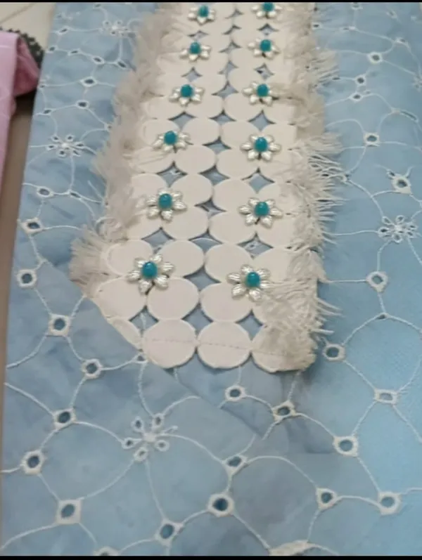 pure_chicken_cotton._Stone_wrk_and_lace_wrk_on_neck_With_Dupatta_For_Women_unstitched_suit