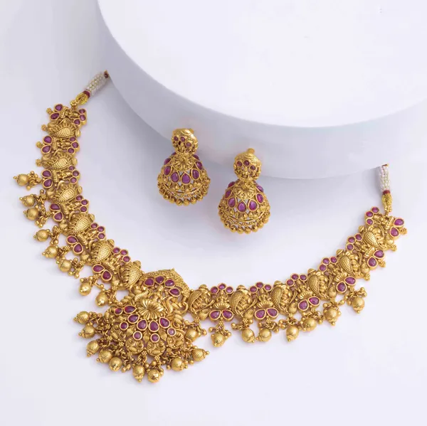 Prathaglow_Necklace_Set_V_875_Red