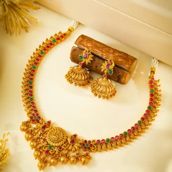 Soulful_Shine_Necklace_Set_V_1153_Green
