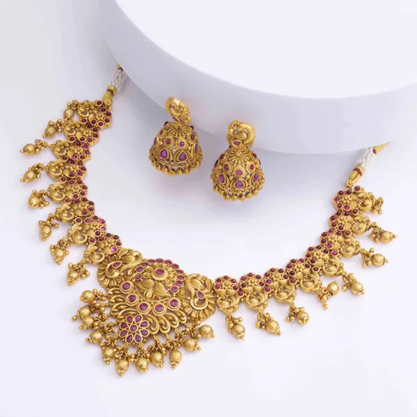 Tejasvi_Temple_Necklace_Set_V_873_Red
