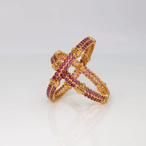 Divine_Laxmi_Temple_Bangles_In_Gold_Finish_K_995_Red_Pack_Of_2