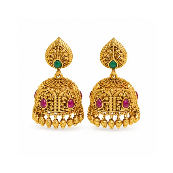 Classic_Ethnic_Jhumka_R_1164_Red