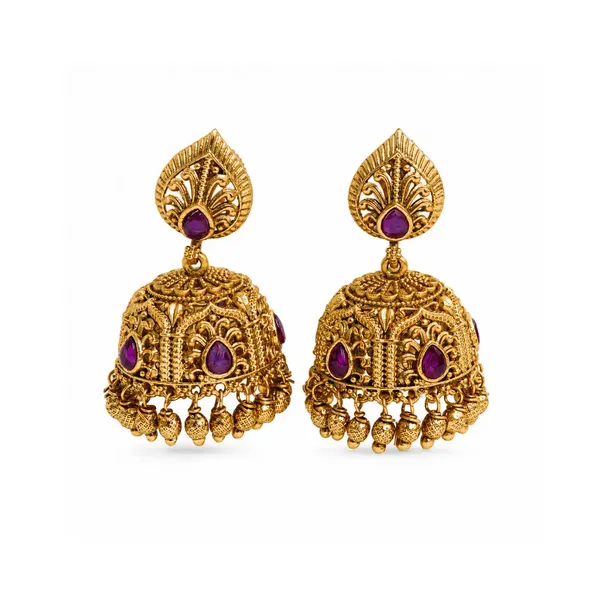 Classic_Ethnic_Jhumka_R_1164_Red