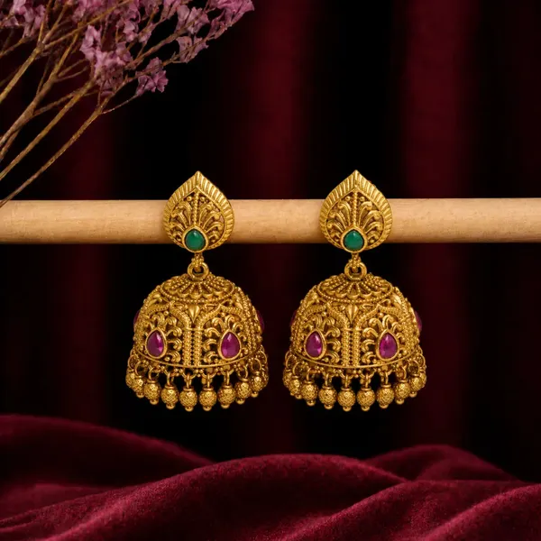 Classic_Ethnic_Jhumka_R_1164_Green