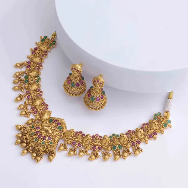 Prathaglow_Necklace_Set_V_875_Green