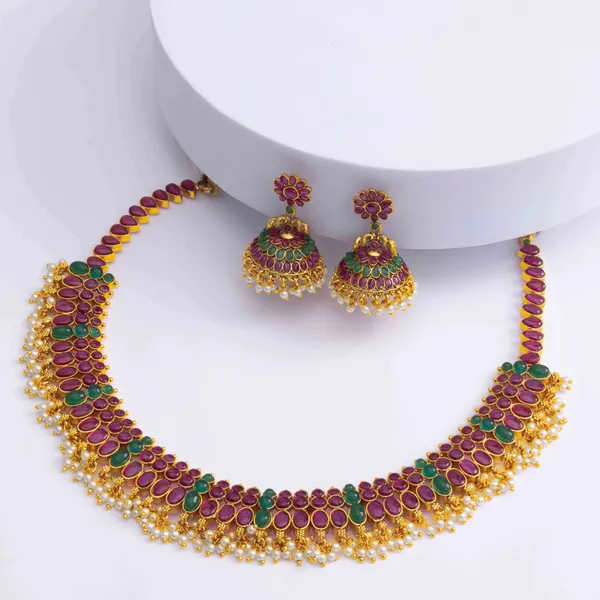 Chitralakshmi_Necklace_Set_V_683_Green