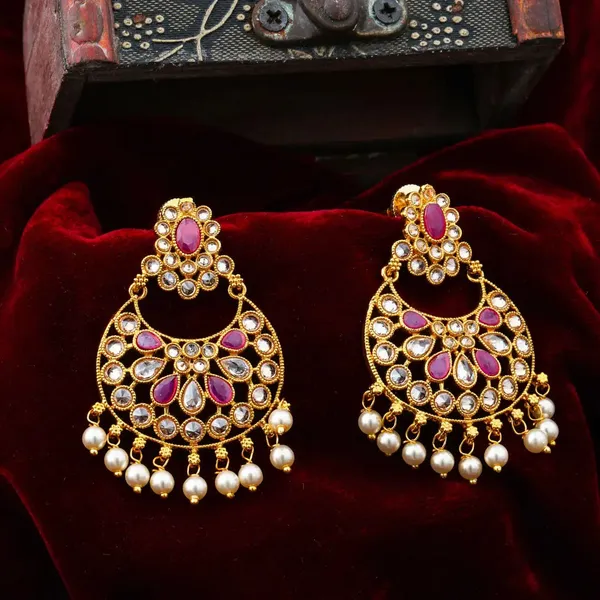 Ethnic_Gold_Plated_Jhumka_C_37_White