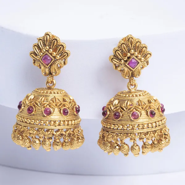 Royal_Bloom_Leaf_Jhumka_R_1157_Red