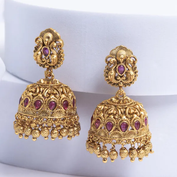 Majestic_Peacock_Glow_Jhumka_R_1163_Red