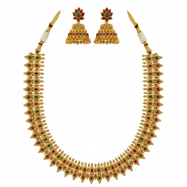 Antique_Necklace_Set_K_1390n_Green