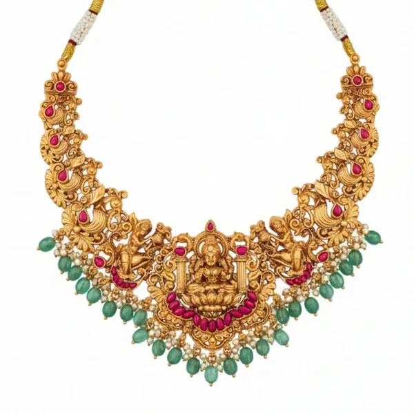 Royal_Roots_Necklace_Set_K_1214_Red