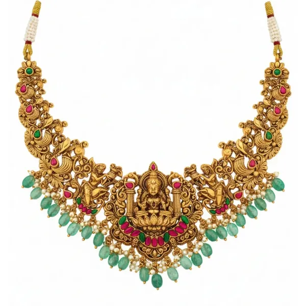 Royal_Roots_Necklace_Set_K_1214_Red