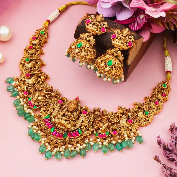 Royal_Roots_Necklace_Set_K_1214_Green