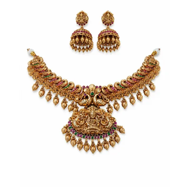 Throne_Shine_Necklace_Set_N_945_Green
