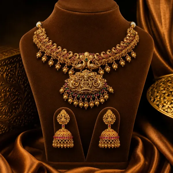Throne_Shine_Necklace_Set_N_945_Green