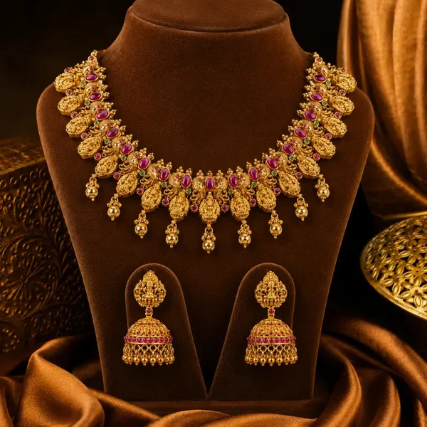 Saanvika_Grace_Necklace_Set_V_667_Green