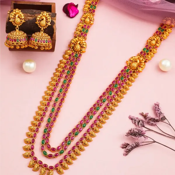 Layered_Necklace_Set_K_608_Red