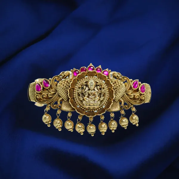 Deity_Inspired_Hair_Clip_With_Antique_Finish_J_96_Red