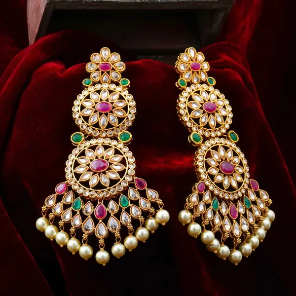 Antique_Flower_Long_Jhumka_C_488_Multicolor