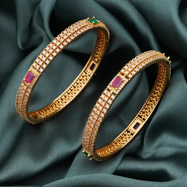Classic_Ameican_Daimond_Paired_Bangle_Multicolor