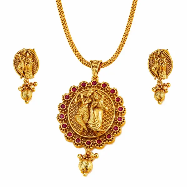 Divine_Radha_Krishna_Pendant_Set_T_56_Red