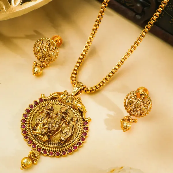 Divine_Ram_Parivar_Temple_Pendant_Set_T_77_Red