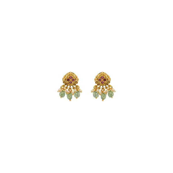 Peacock_Flower_Deisgn_Temple_Haaram_Design_T_49_Green