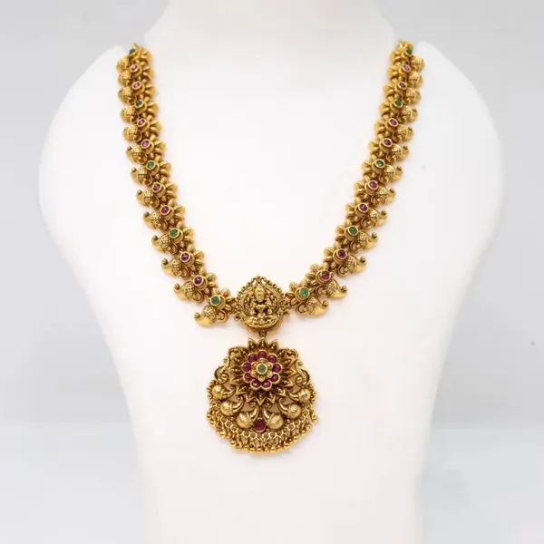 Laxmi_Blessings_Necklace_Set_Design_T_43_Green