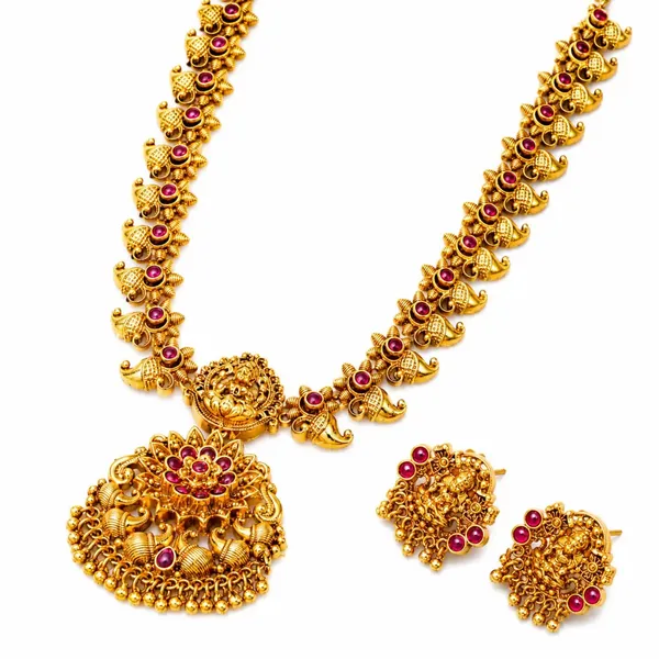 Laxmi_Blessings_Necklace_Set_Design_T_43_Green